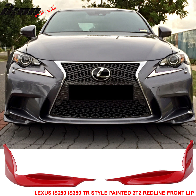 Fits 14-16 Lexus IS250 Front Lip Splitters