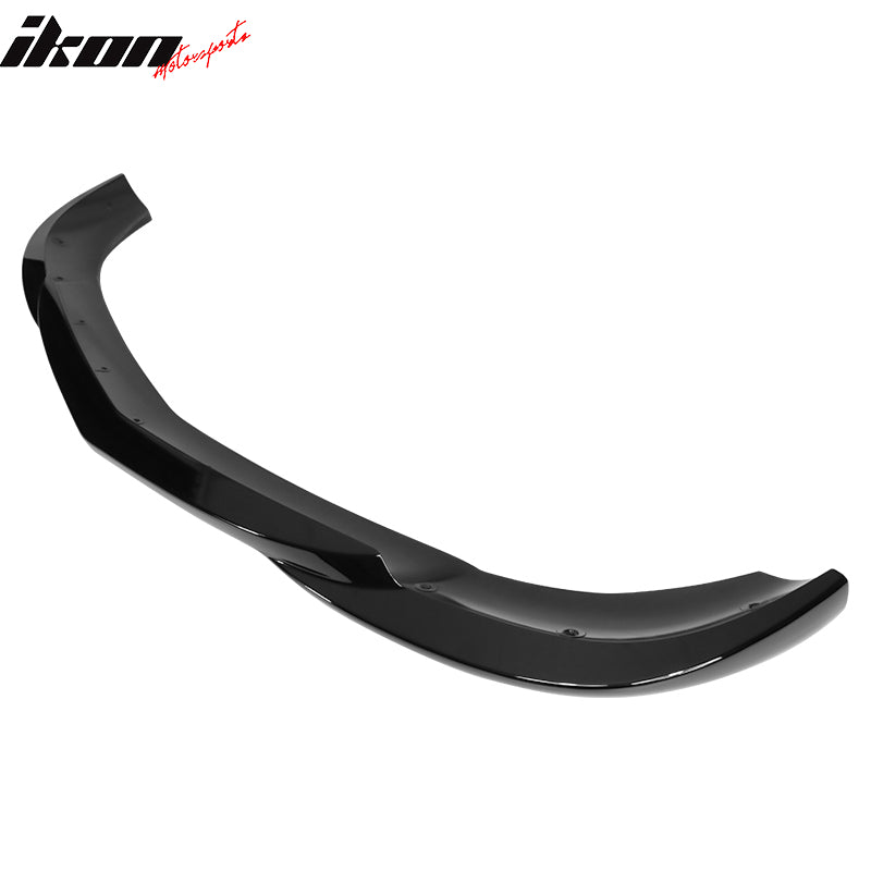 Fits 12-14 Benz W204 C Class GH Style Front Bumper Lip Spoiler ABS Gloss Black