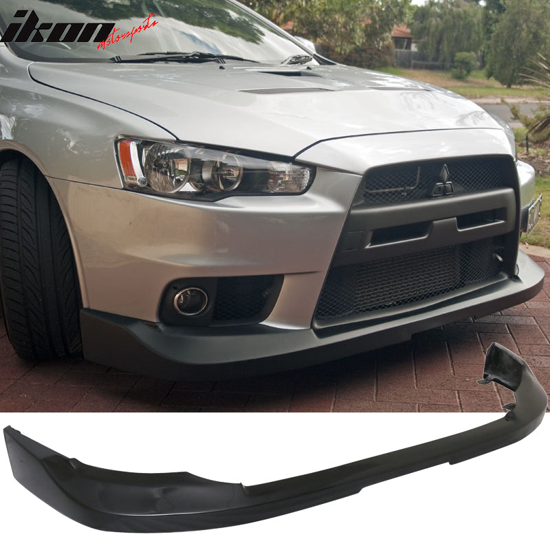 Fits 08-15 Lancer EVO X JDM OE Style Front Bumper Lip -  PU