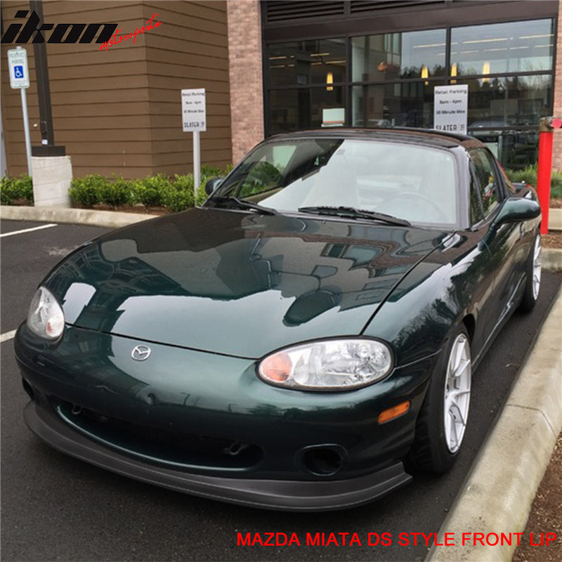 Fits 99-00 Mazda Miata MX-5 DS Style PU Front Bumper Lip Spoiler Kit Unpainted