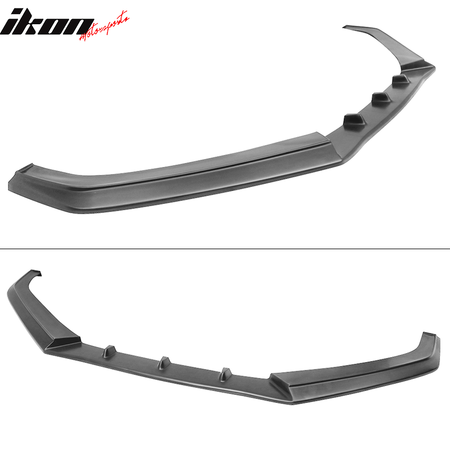 Fits 13-16 Subaru BRZ IKON V3 Style Front Bumper Lip Spoiler Unpainted Black PU