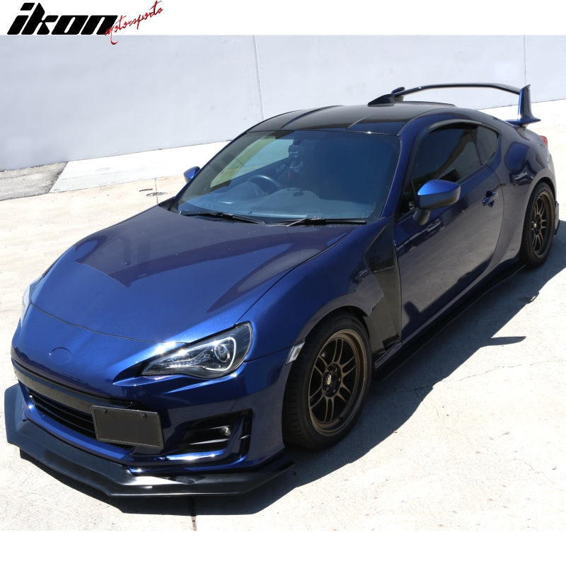 Fits 2017-2020 Subaru BRZ Front Bumper Lip Spoiler IKON Style PU - Poly Urethane