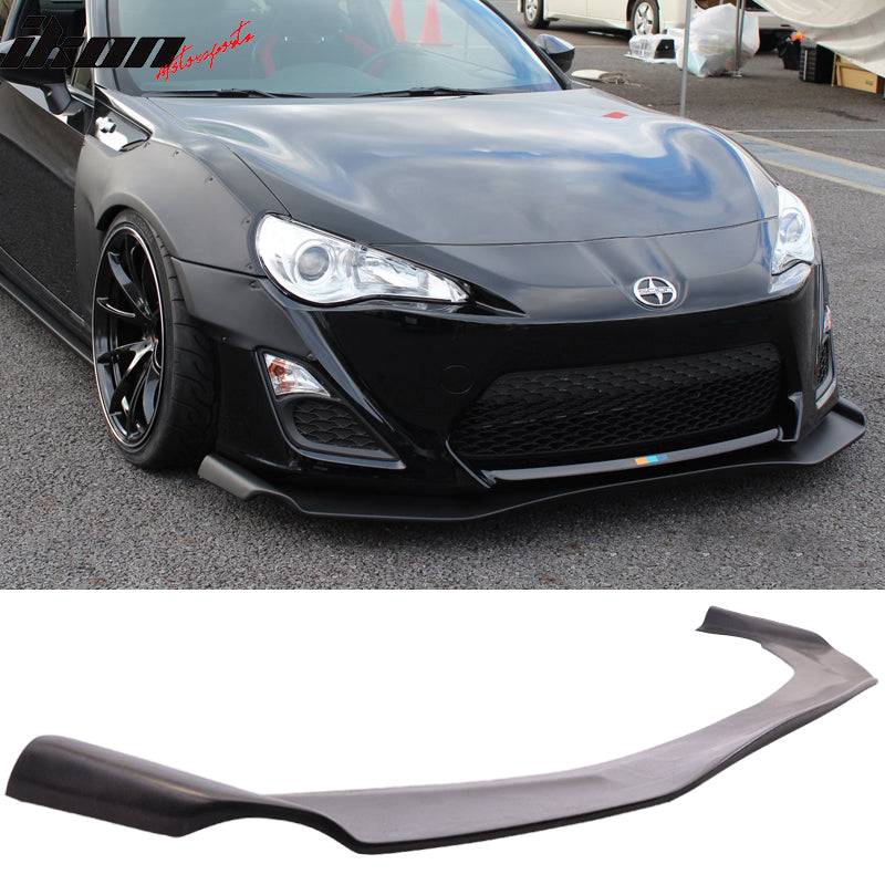 2013-2016 Scion FRS GR Style Unpainted Black Front Bumper Lip PU