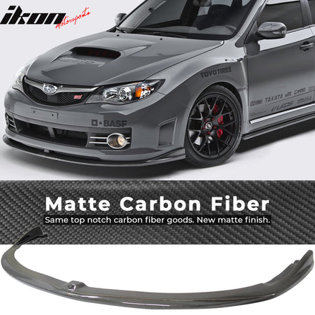 Fits 08-10 Subaru Impreza WRX STI 4Dr CS2 Front Bumper Lip - Carbon Fiber CF