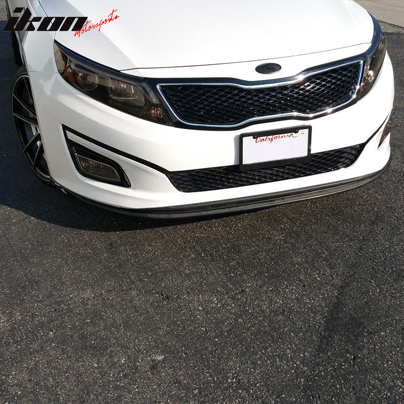 Fits 14-15 Kia Optima SX Front Bumper Lip Chin Spoiler Splitter Kit Unpainted PP