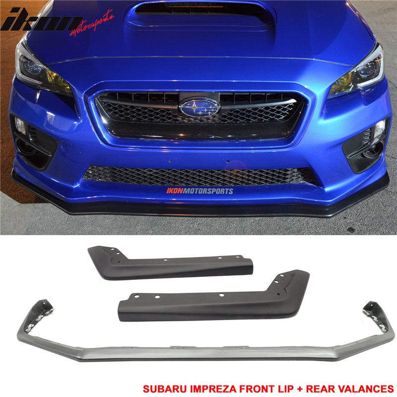 2015-2017 Subaru WRX STI V OE Style Front Rear Bumper Lip PP