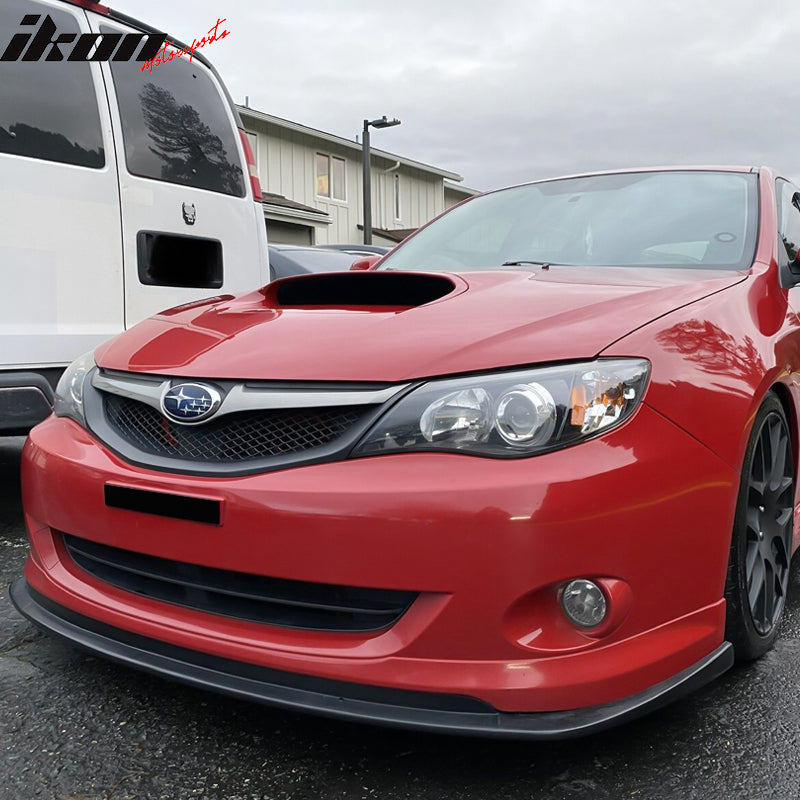 Fits 08-10 Subaru Impreza WRX Premium CS Style PU Front Bumper Lip Chin Spoiler