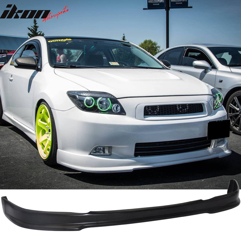 2005-2010 Scion tC RS Style Unpainted Black Front Bumper Lip PU