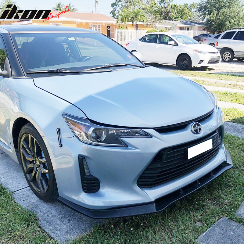 Fits 14-16 Scion tC V3 Style PU Front Bumper Lip Chin Spoiler Splitter Body Kit