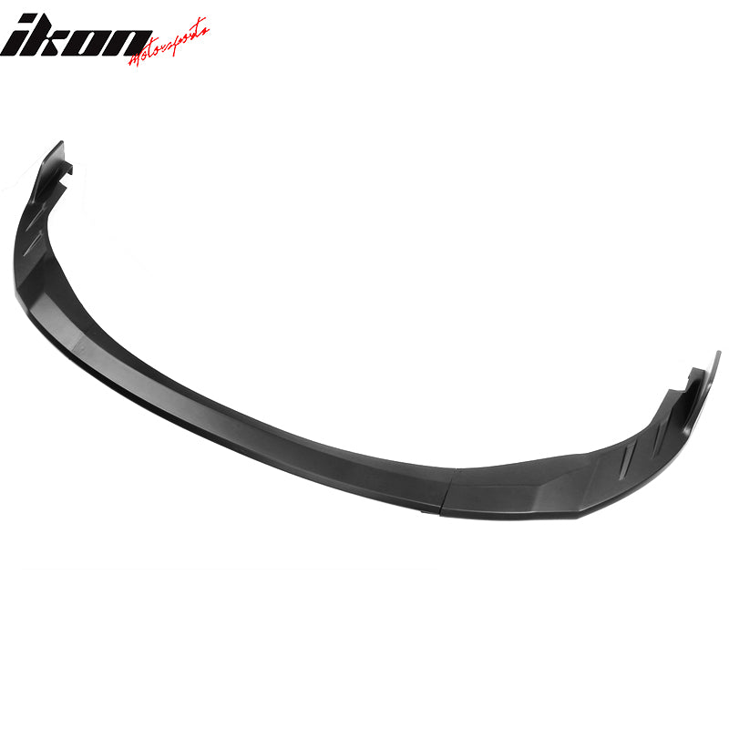 IKON MOTORSPORTS, Front Bumper Lip Compatible With 2020-2022 Toyota Corolla L, LE, XLE, Hybrid LE Only, Guard Protection Finisher Under Chin Spoiler