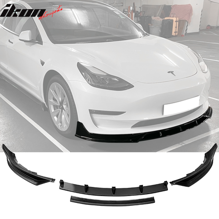 Fits 2017-2023 Tesla Model 3 Front Bumper Lip 4PC