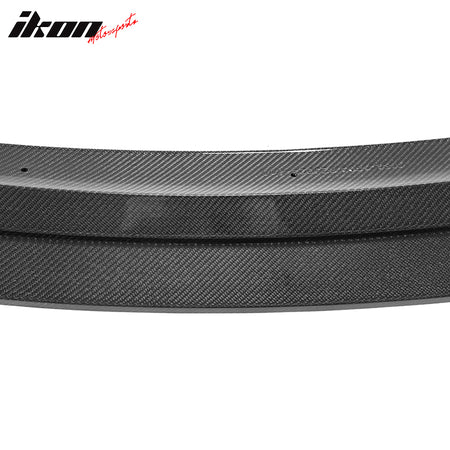 Fits 20-24 Tesla Y IKON Style Front Bumper Lip Spoiler Real Carbon Fiber