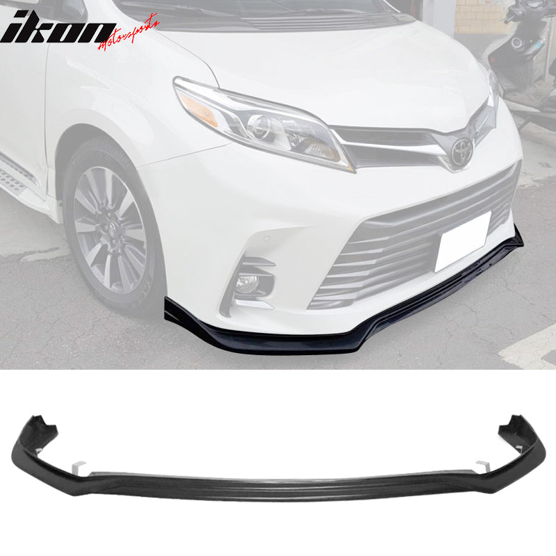 2018-2020 Toyota Sienna XL30 MP Front Bumper Lip Spoiler Splitter PU