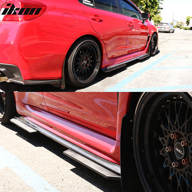 26" x 8" Ikon Style Universal Front Rear Bumper Lip Side Skirt Extensions