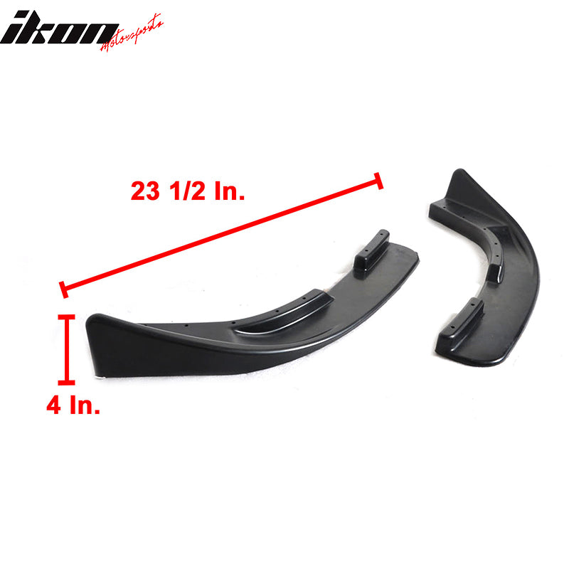 Universal Fit Type 6 Quicklip Front Bumper Lip Splitter 2PC