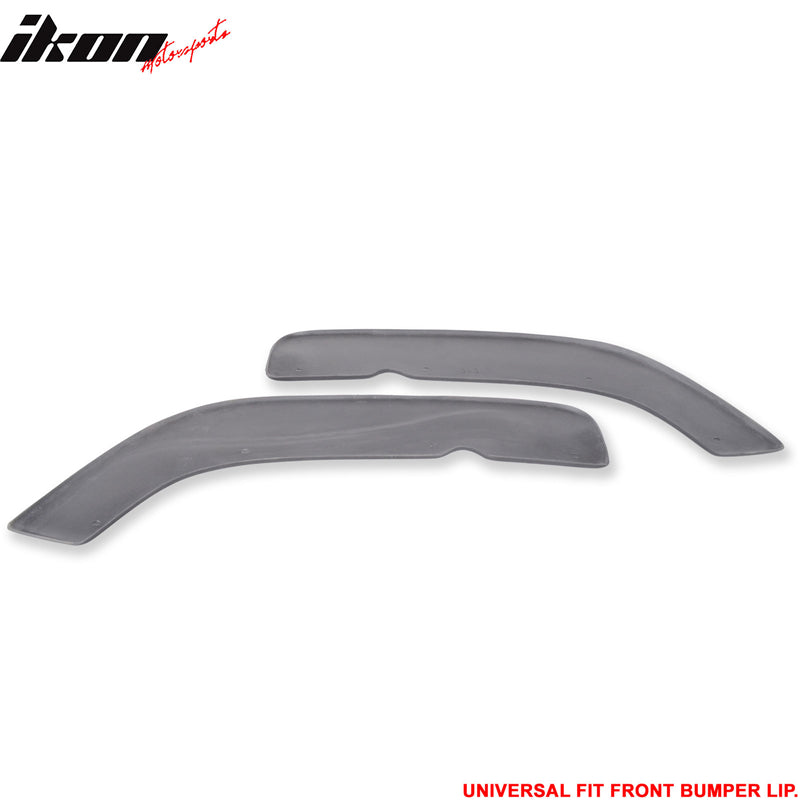 Universal Fits Type 3 Style Front Bumper Splitters Quick Lip PU 24x5 Inch 2PCS