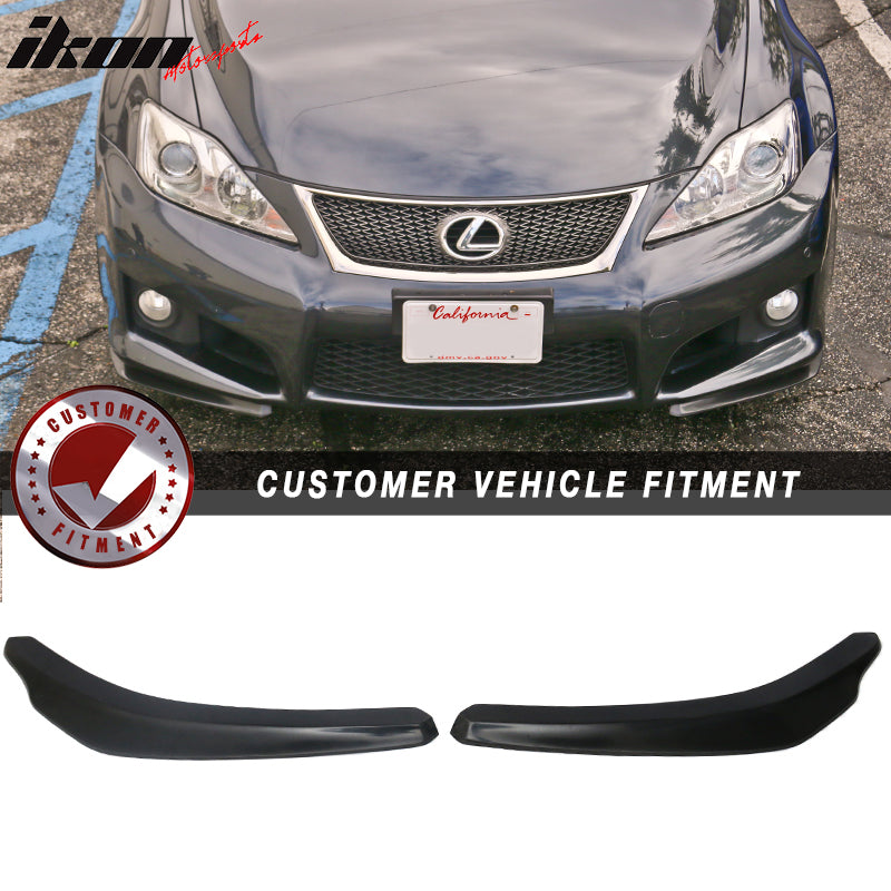 2006-2014 Lexus IS250 IS350 ISF Ikon Style Front Bumper Lip 2 Piece PP