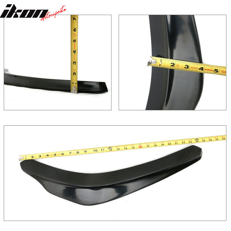 24x4 Inch IKON Style Universal 2PC Front Bumper Lip Side Corner Splitter Spoiler