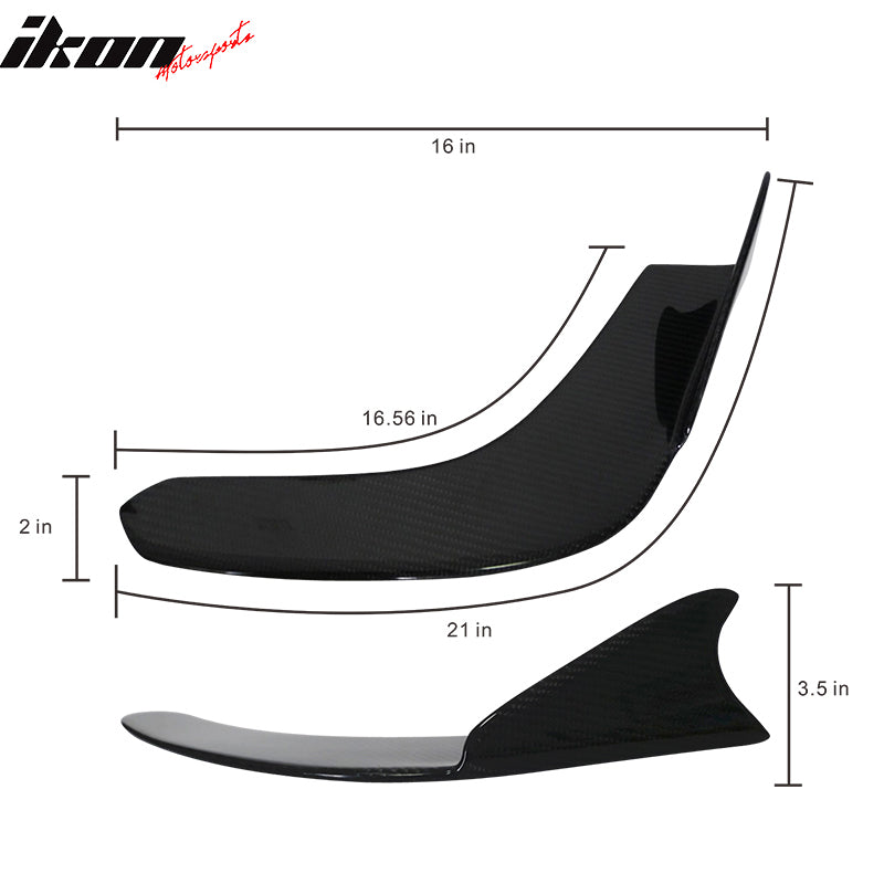 Clearance Sale Universal Type 1 Front Bumper Lip Spoiler Winglet Carbon Fiber