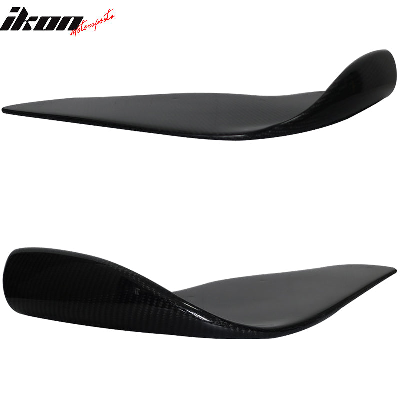 Universal Carbon Fiber Winglet Type 2 Front Bumper Lip Splitter