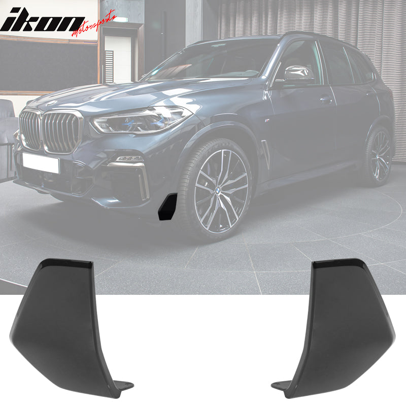 2019-2023 BMW G05 X5 M Sport MP Gloss Black Front Splitter Apron 2PC