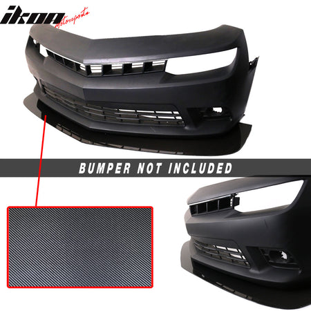 Clearance Sale Fits 14-15 Chevrolet Camaro V1 Front Bumper Lip Carbon Fiber CF