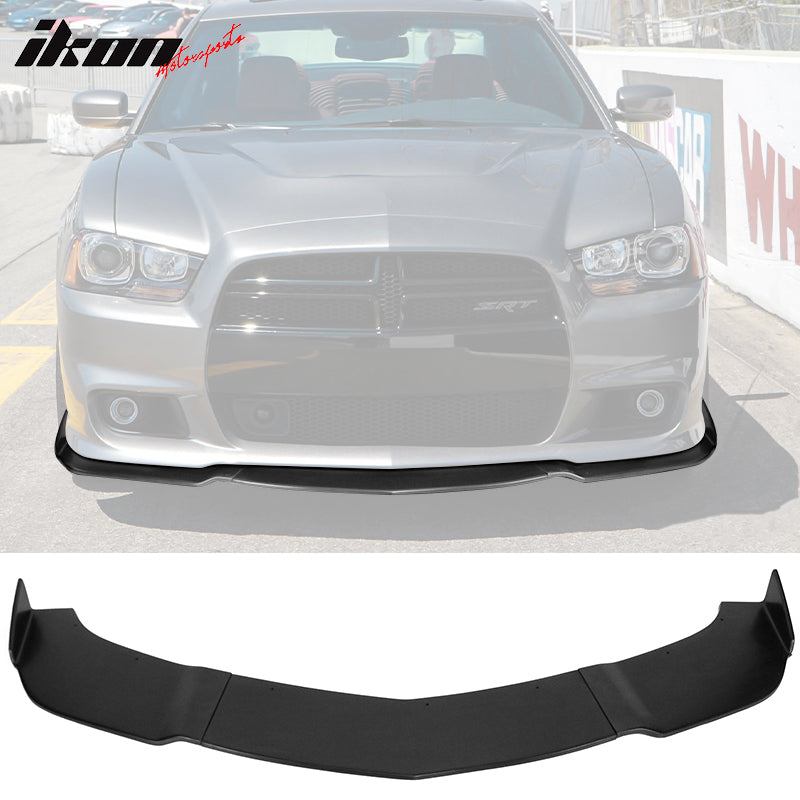 2012-2014 Dodge Charger SRT Unpainted Front Bumper Lip PU 3PCS