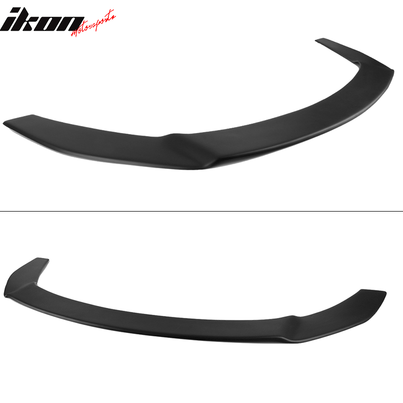 Front Splitter Lip Compatible With 2018-2019 Toyota C-HR, Matte Black PP Replacement Bodykit Air Dam Chin Bumper Spoiler Lip With Hardwares By IKON MOTORSPORTS