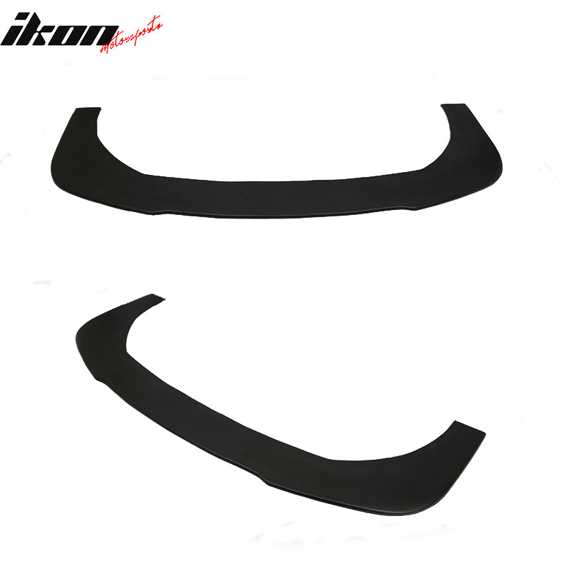 Universal Type 3 Front Bumper Lip Spoiler Splitter Protector Unpainted Black PU