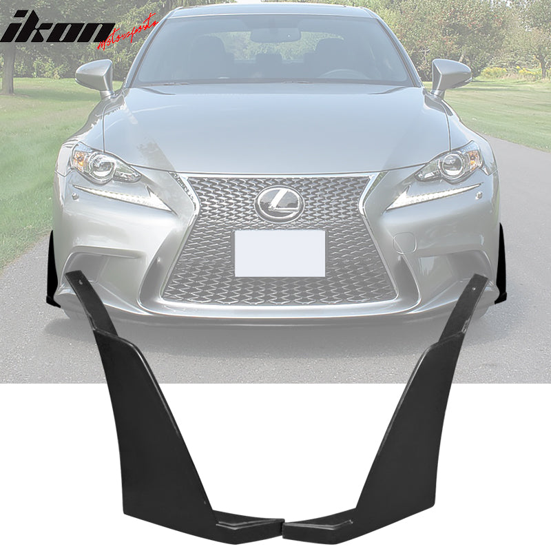 2014-2016 Lexus IS F Sport JDM Unpainted Front Bumper Winglets PU