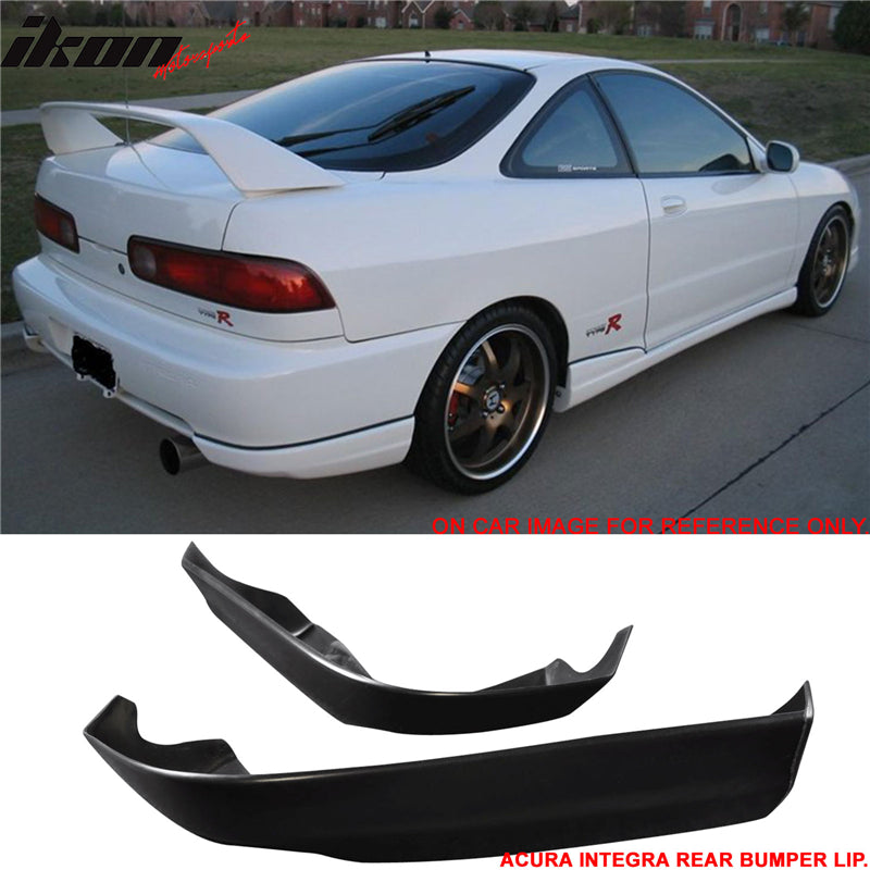 Fits 98-01 Acura Integra Mugen Style Front Bumper Lip + Rear Bumper Aprons PP