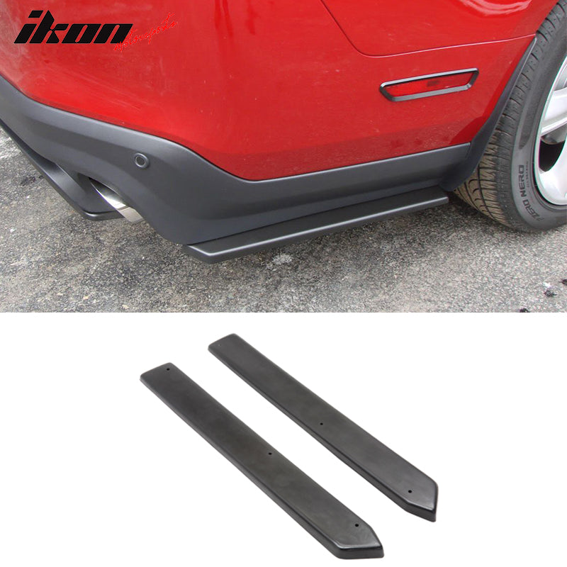 2010-2014 Mustang 2PCS Rear Bumper Side Canards Splitters PU