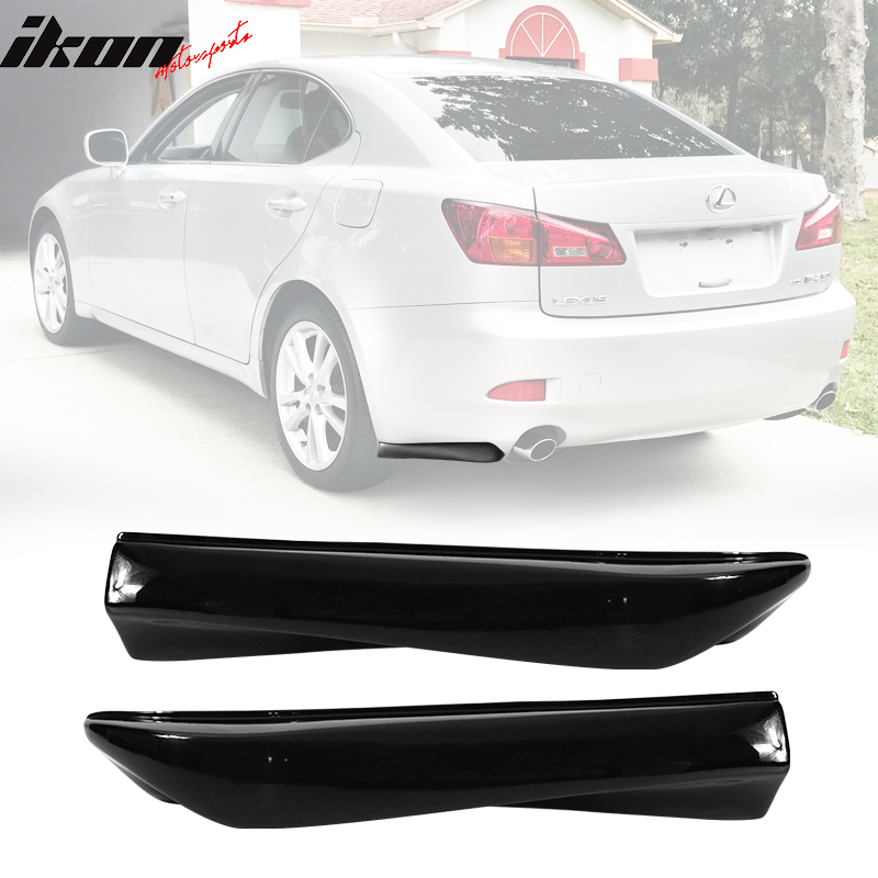 Fits 06-13 Lexus IS250 IS350 Base Sedan IKON Style Rear Bumper Lip - PP