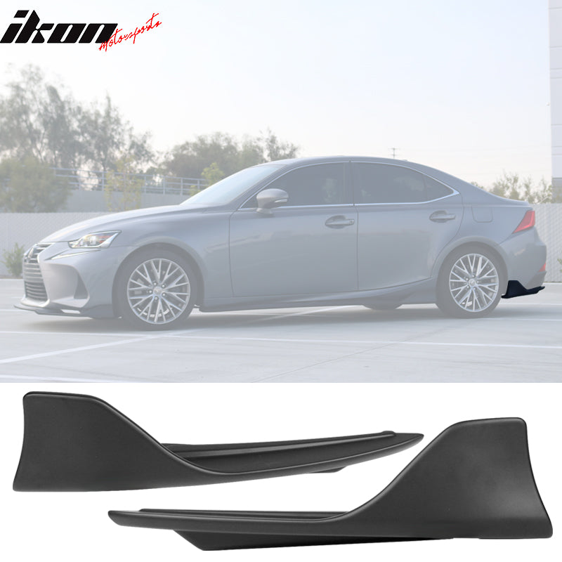 2014-2020 Lexus IS 250 300 350 Type A Rear Bumper Lip Corner Aprons 2P