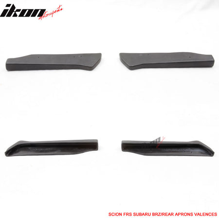 Fits 13-20 Scion FRS & Subaru BRZ & Toyota 86 CS Style Rear Bumper Lip Aprons PU