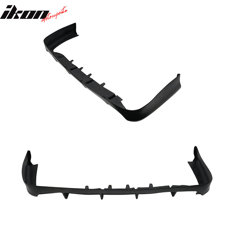 Fits 07-11 Toyota Camry Ikon Aero Style Custom 4Fin Rear Bumper Lip Diffuser PP