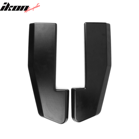 Universal V1 Style 2PCS Rear Bumper Lip Splitter Aprons Valance Sanded Black PP