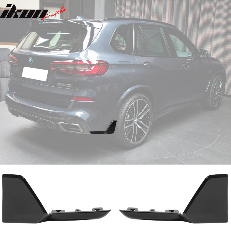 2019-2025 BMW G05 MP Style Gloss Black Rear Bumper Lip Aprons ABS