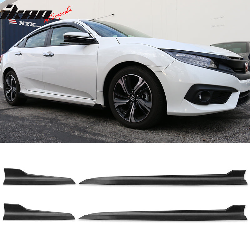 Honda Civic Side Skirts Extension Rocker Panels PP 4PC