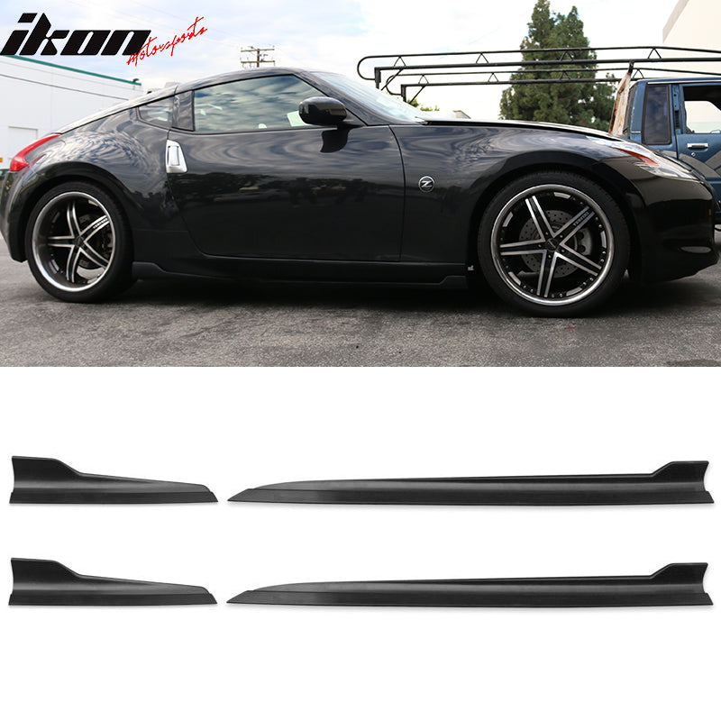 Nissan 370Z 350Z Fairlady Maxima Side Skirts Rocker Panels 4PC PP