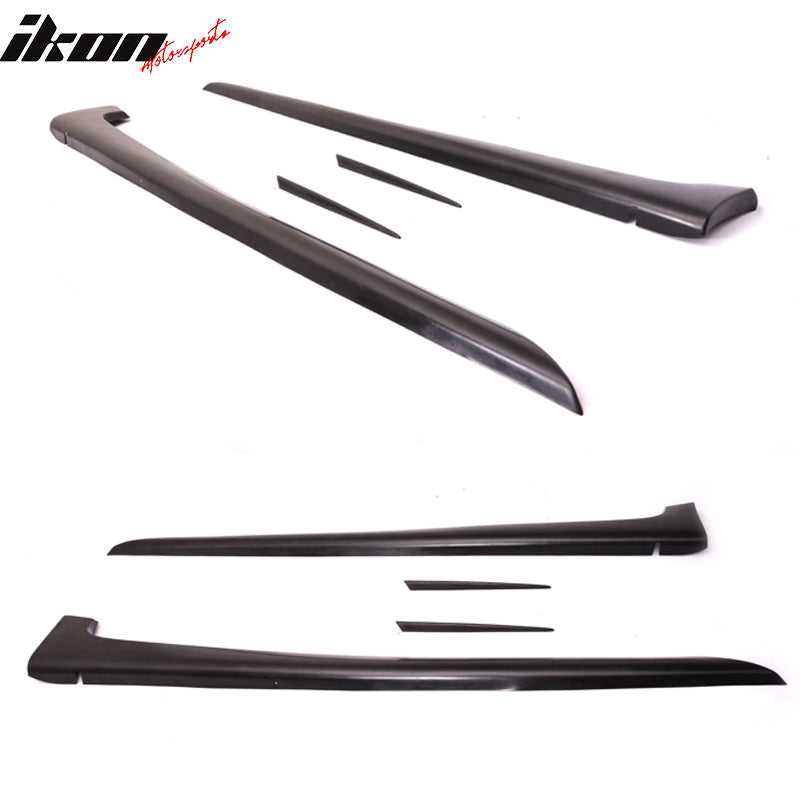 Fits 06-08 BMW E90 3 Series Sedan 4 Door AC Style Side Skirt Extension - PU