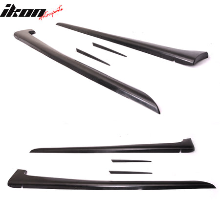 Fits 06-08 BMW E90 3 Series Sedan 4 Door AC Style Side Skirt Extension - PU