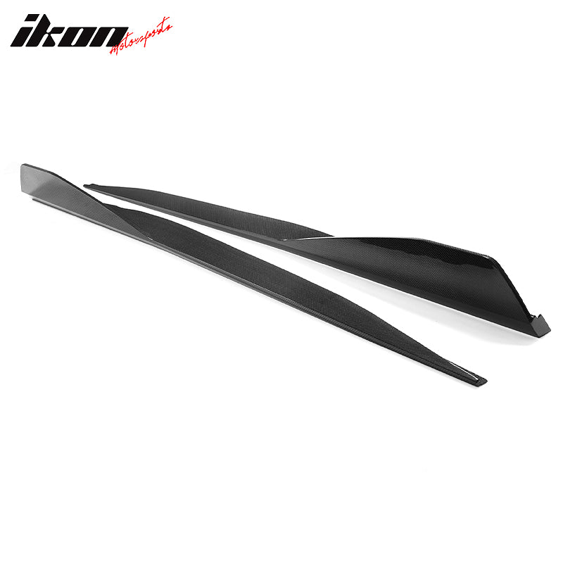 Fits 20-25 Chevy Corvette C8 Carbon Fiber 5VM Style Side Skirts