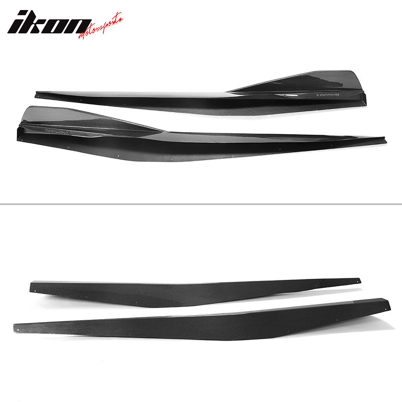 Fits 20-25 Chevy Corvette C8 Carbon Fiber 5VM Style Side Skirts