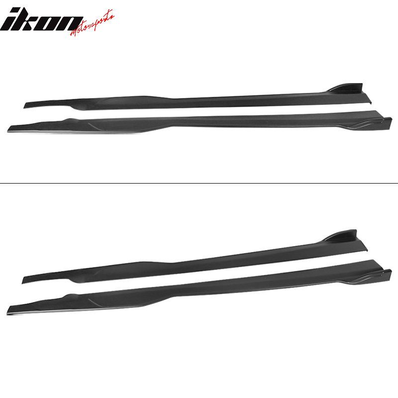 Fits 15-23 Dodge Charger SRT Side Skirts Extension Rocker Panel PP - Gloss Black