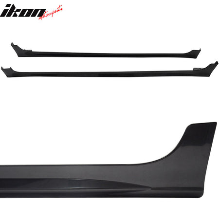 Fits 12-15 Honda Civic 9th 4Dr Mugen RR Style 2PCS Side Skirts Rocker Panels ABS