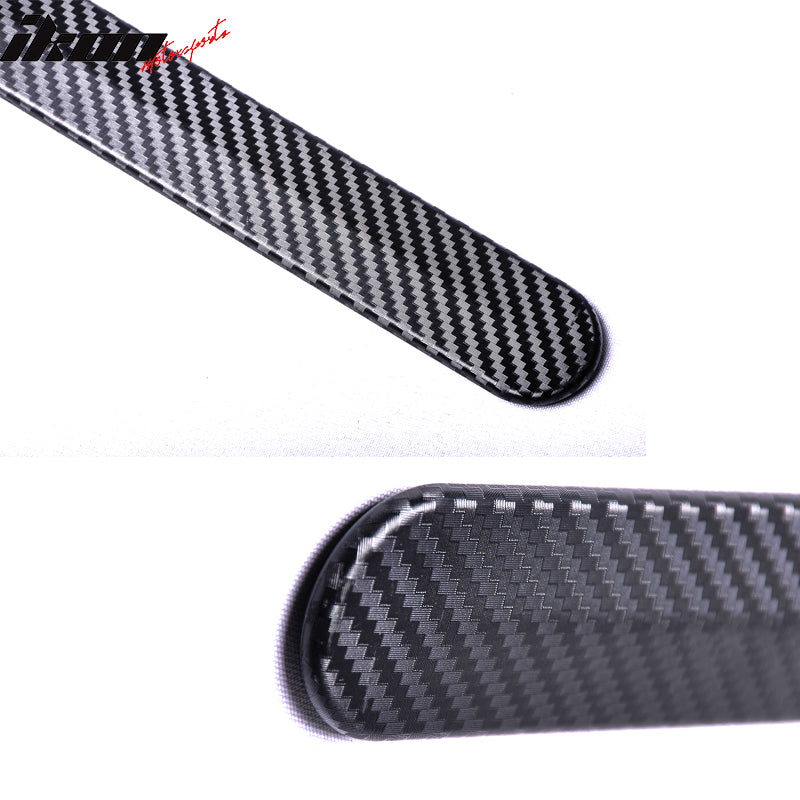 Side Skirt Compatible With 1996-2000 Honda Civic 2 Door 3 Door Hatchback, JDM Style Carbon Fiber Look Exterior Side Bottom Line Extensions Splitter Lip by IKON MOTORSPORTS, 1997 1998 1999