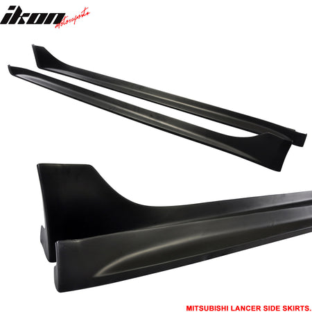 Fits 08-17 Mitsubishi Lancer OE Factory Style Side Skirts Extension Rocker Panel