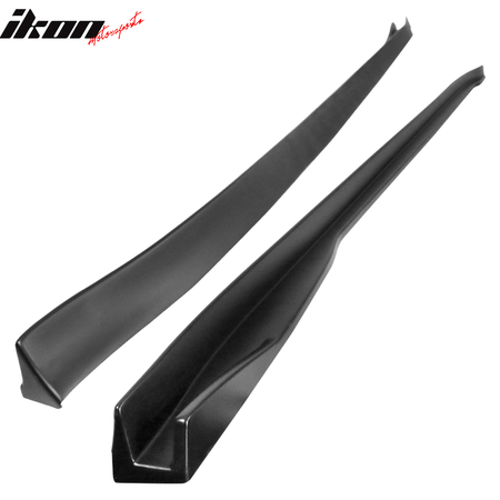 Fits 17-24 Tesla Model 3 Side Skirts Matte / Gloss Black Carbon Fiber Print