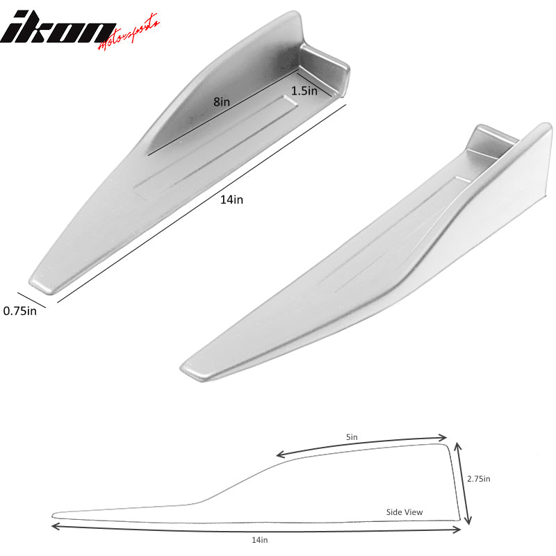 Clearance Sale Universal PP Side Skirts Extension Winglet Canard Rocker Splitter